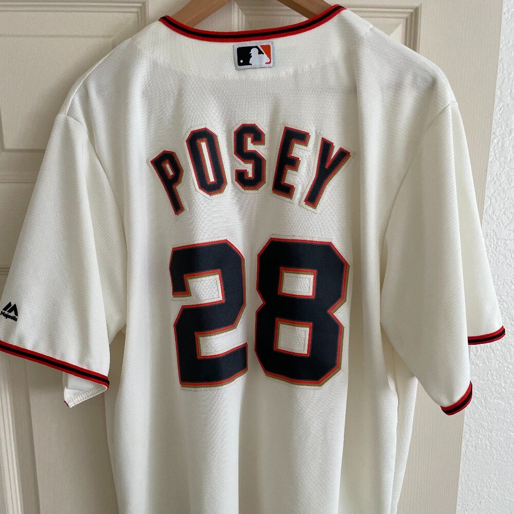 SF Giants Buster Posey #28 Home Jersey – Majestic Coolbase